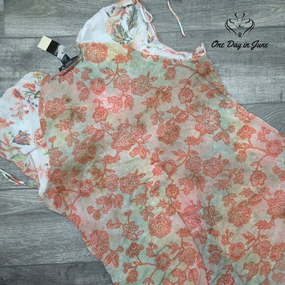 Venezia Short Sleeve Sheer Coverup Size 26/28 - Picture 5 of 5